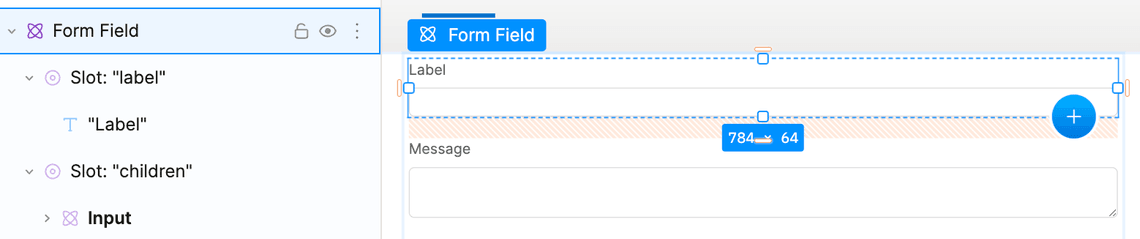 Screenshot showing outline of form field element