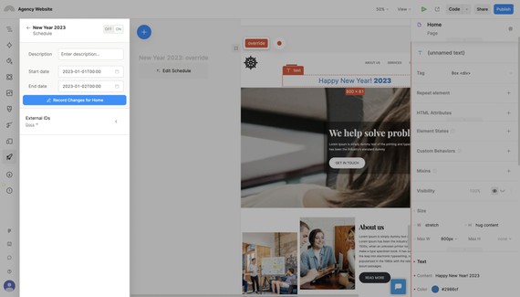 Split content: A/B testing, targeting and scheduling | Learn Plasmic