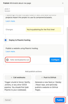 No-code quickstart | Learn Plasmic