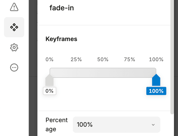 Animation keyframe 100%