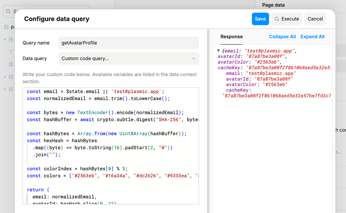 plasmic studio code queries