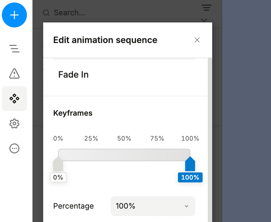Animation keyframe 100%